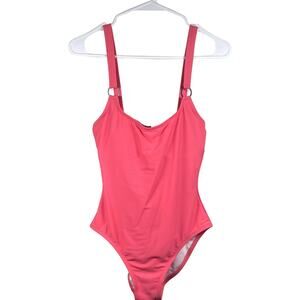 Calvin Klein CK Swimsuit Women's Size 4 Pink One Piece Classic Logo Modern Beach
